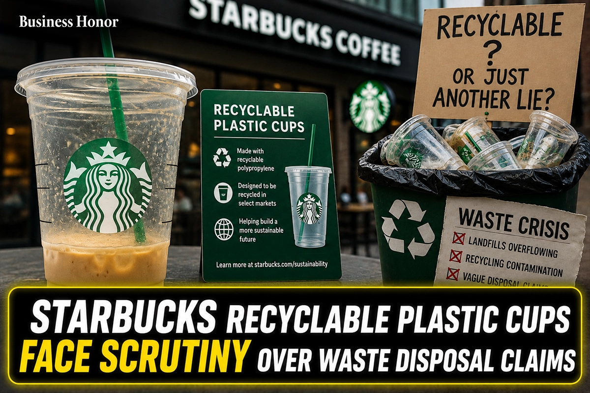 Starbucks Recyclable Plastic Cups Face Scrutiny over Waste Disposal Claims